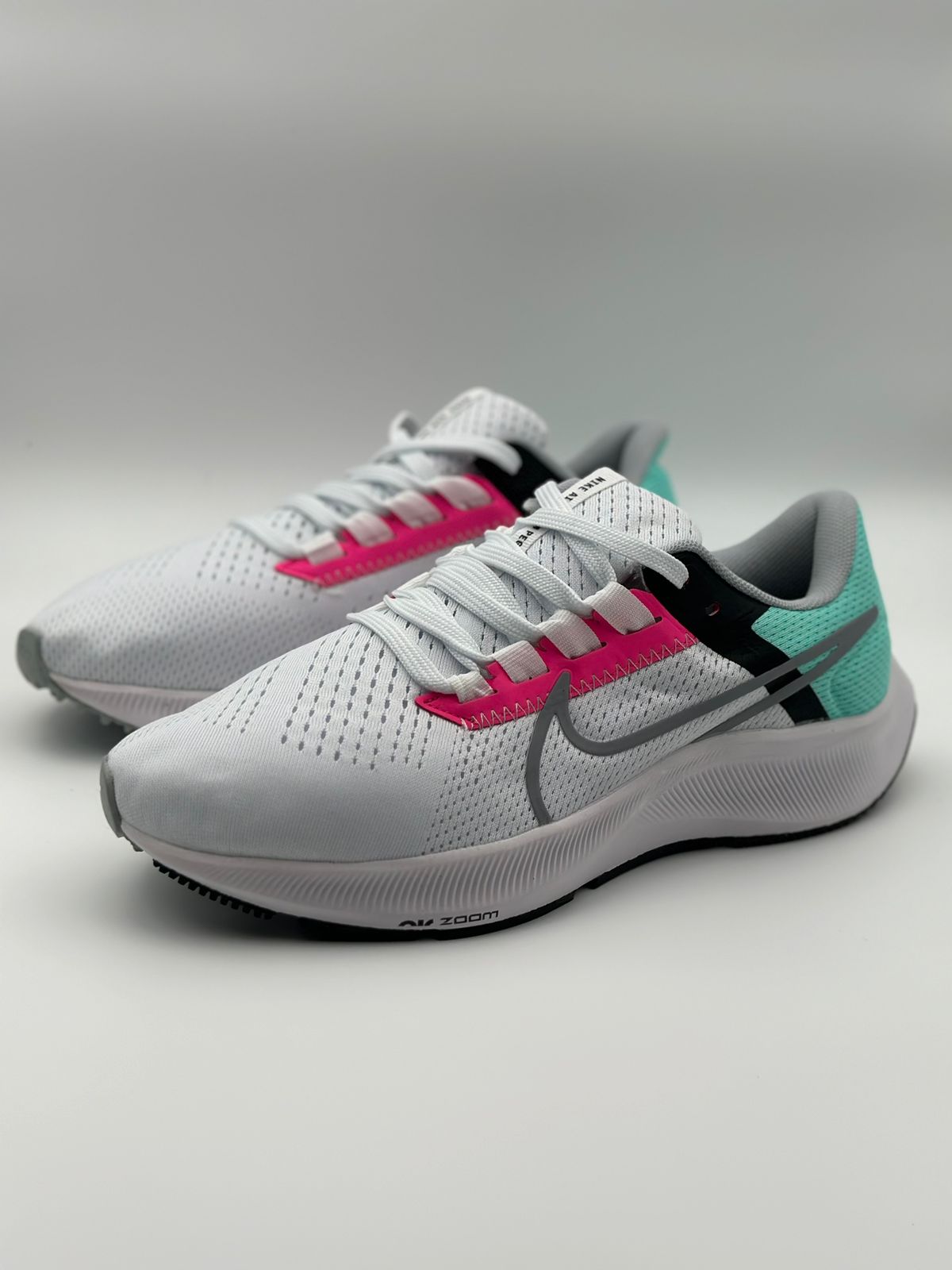 Nike Air Zoom Pegasus 38 " white wolf grey hyper pink "