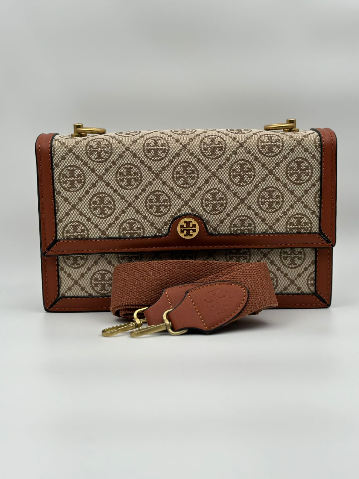 Tory Burch T Monogram "Beige"