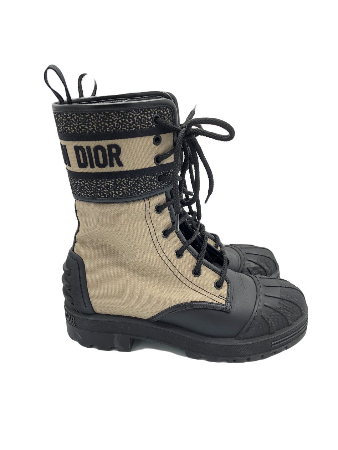 DIOR D-Major Ankle Boots Women's Taupe/Black