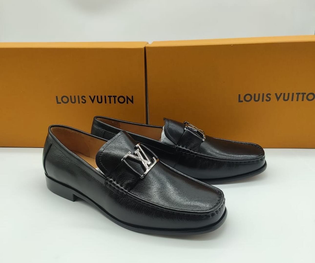 Louis Vuitton "Leather Upper Black"