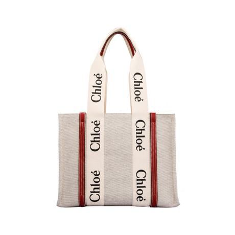 Chloe Woody Tote Bag "Beige"