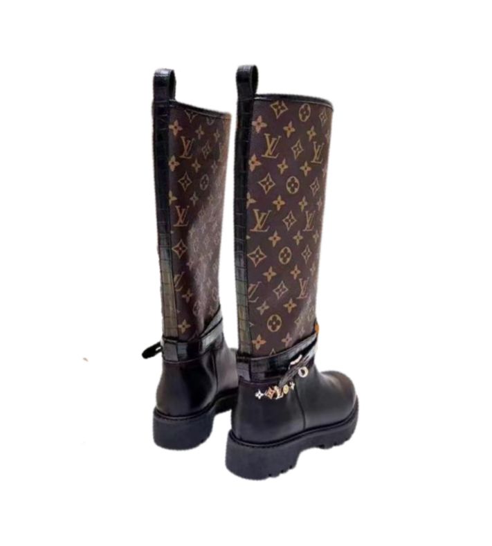 Louis Vuitton high boots (black / brown)