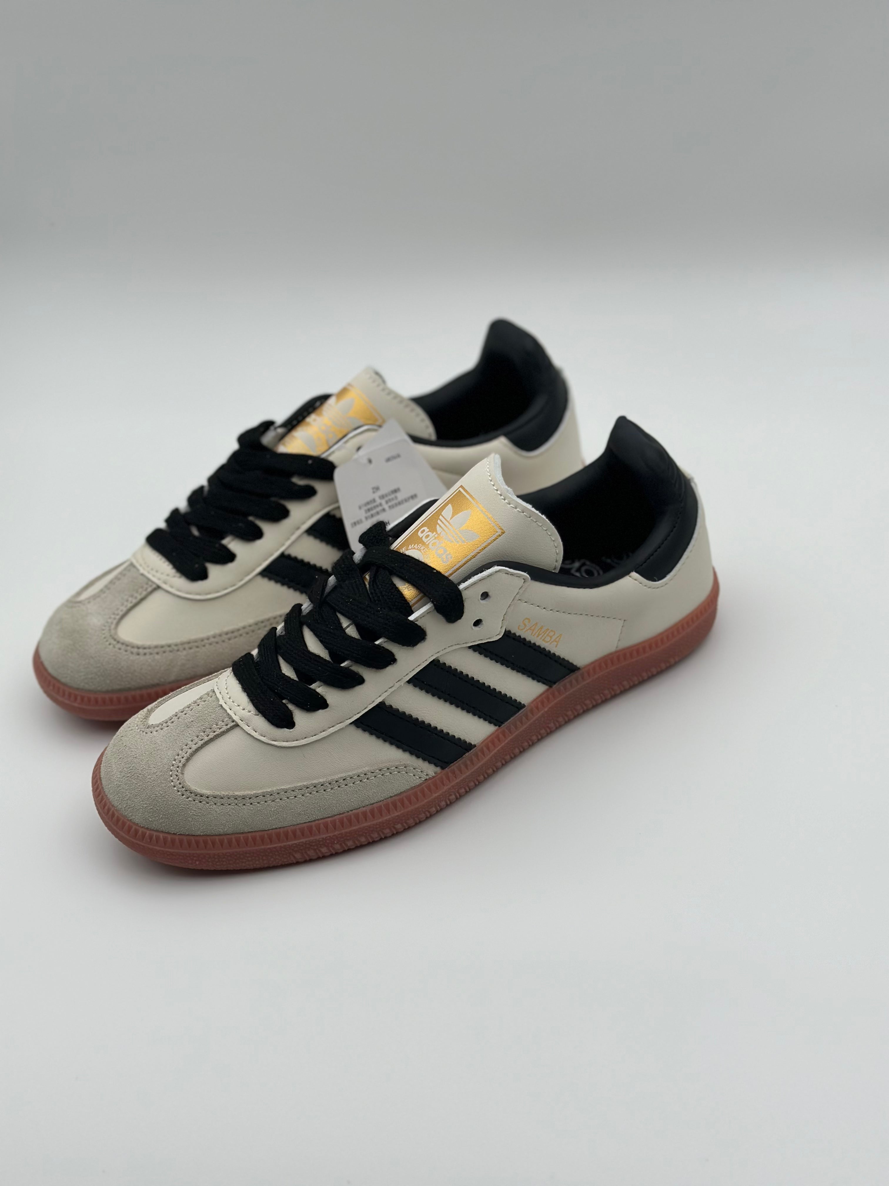 Adidas Samba OG "Cream White/Black/Sand strata"