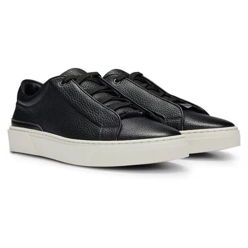 Boss Gary Grained - Leather Trainers "Black"