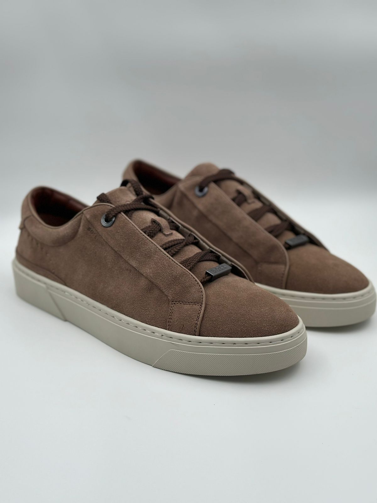 Boss Gary Grained - Leather Trainers "Beige"