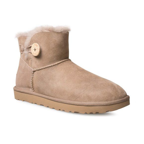 UGG Mini Bailey Button "Beige"