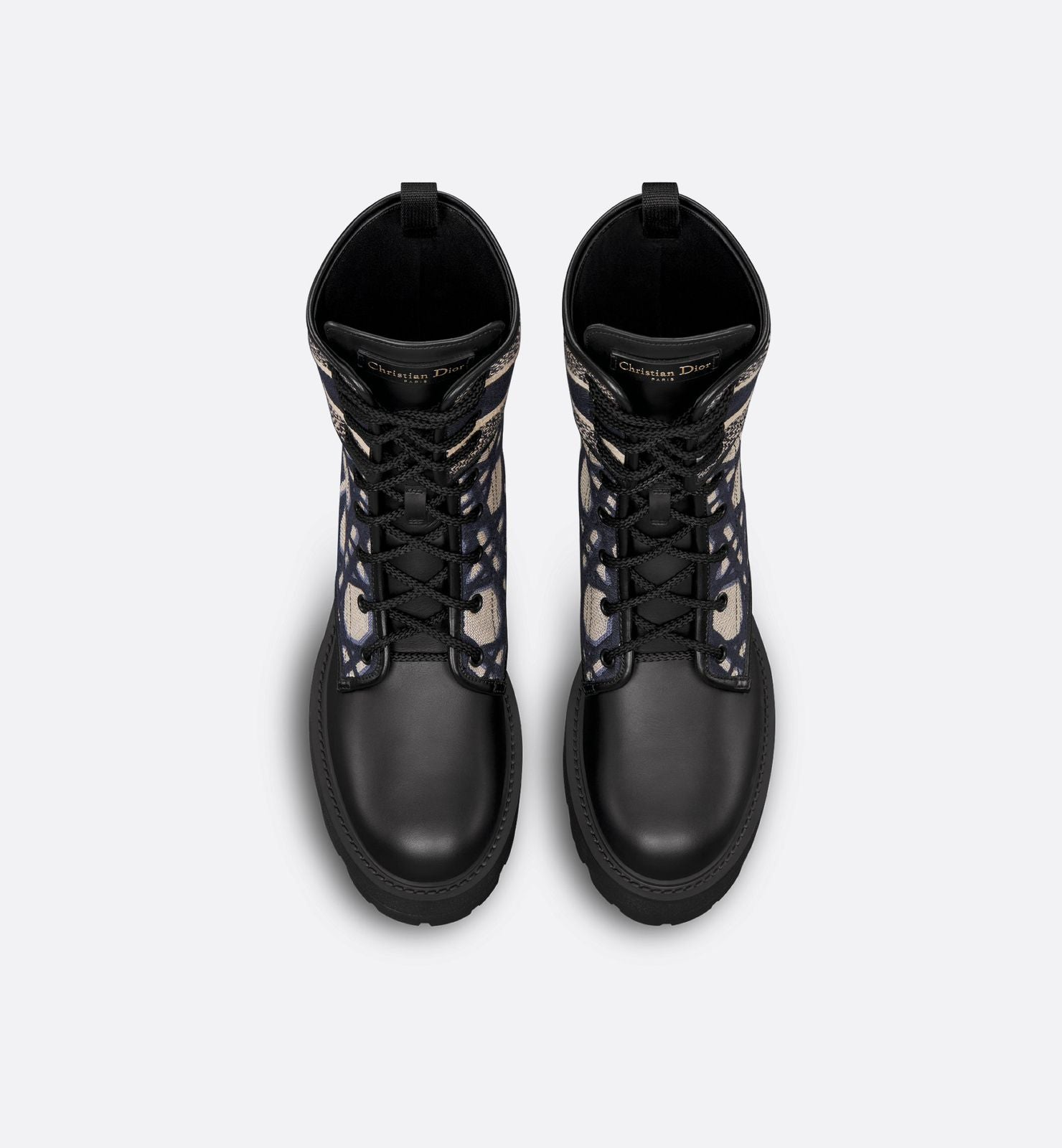 Dior D-Major Ankle Boot "Black With Deep Blue"